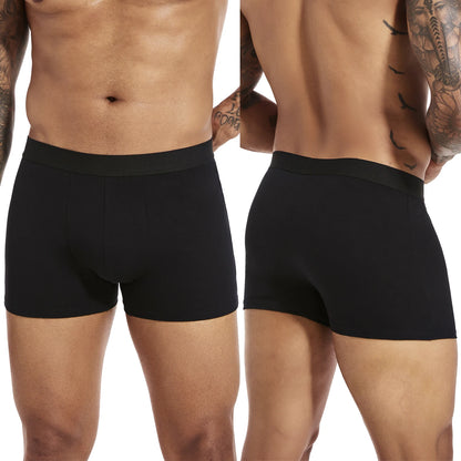 6PCS Black Boxer Shorts for Men