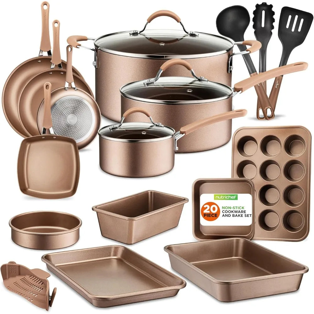 20 Piece Professional Pots and Pans Set