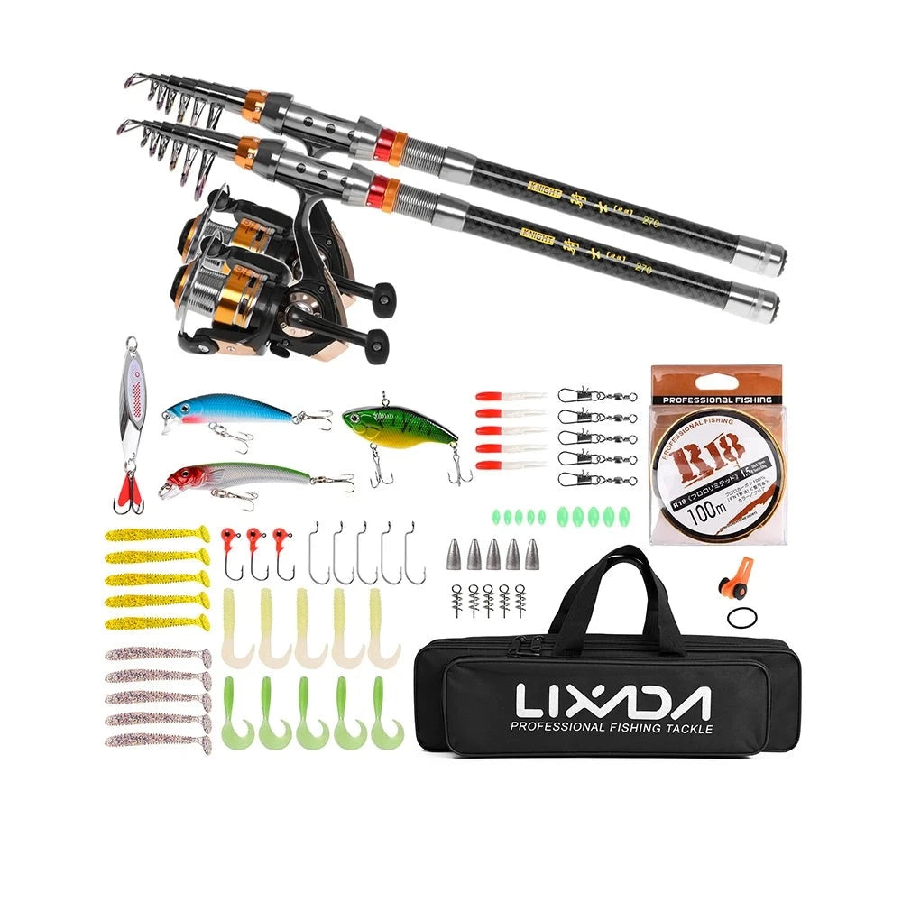 Fishing Rod Reel Combo  Full Kit