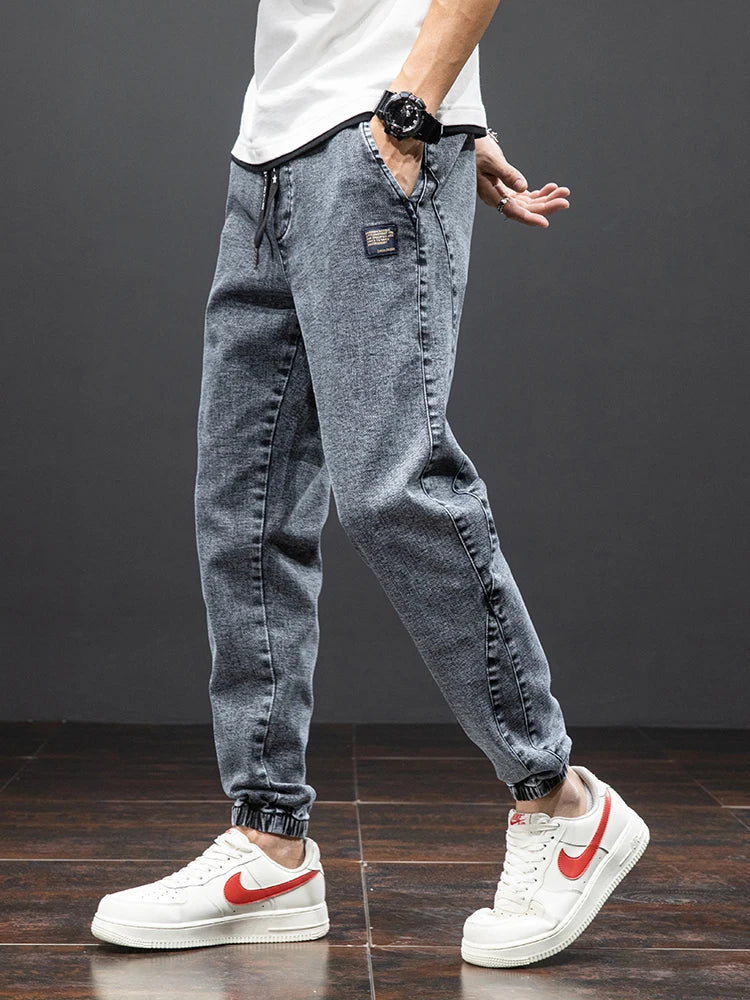 Men Spring Summer Baggy Harem Jeans