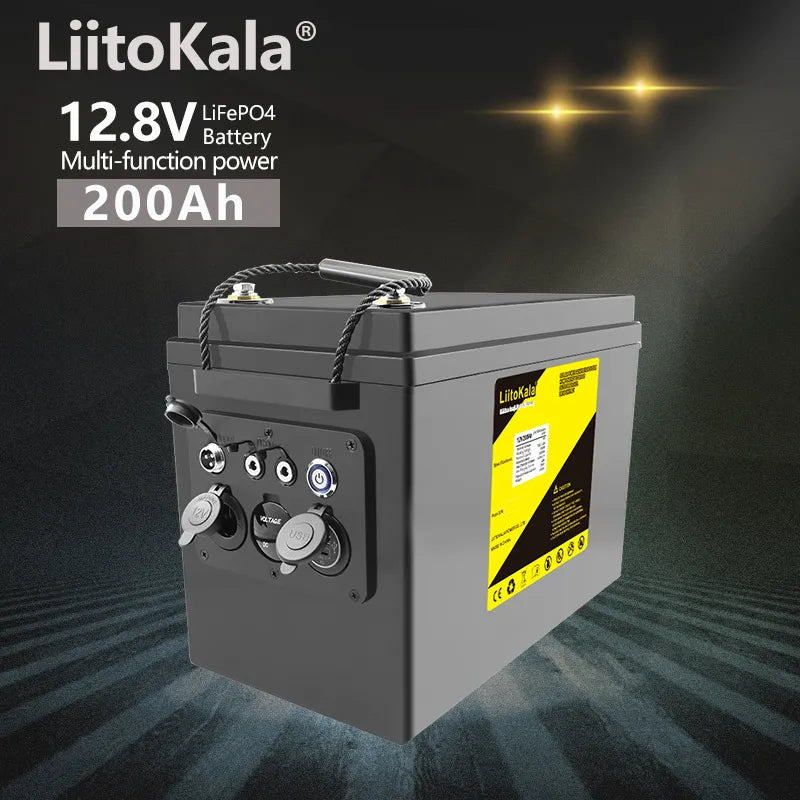 12V 200Ah  Off-Road Off-grid Solar energy LiFePO4 Battery