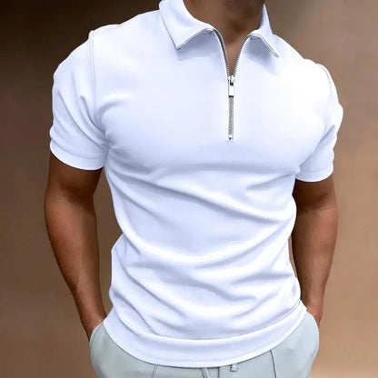 Men's Solid Color Polo Shirt