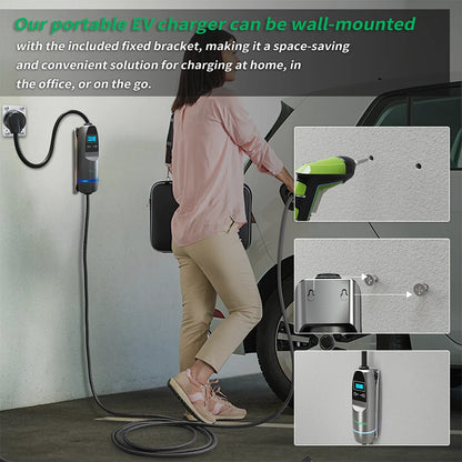 Three-Phase 11kw 22kw Electric Car Type2 Portable Charger