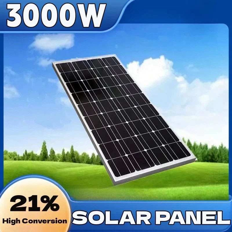 3000W Glass Rigid Solar Panel