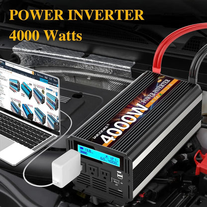 4000 Watt Power Inverter 12V DC to 110V 120V Converter
