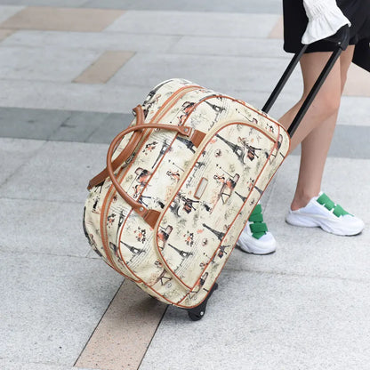 Large Capacity Women Travel Trolley Bags