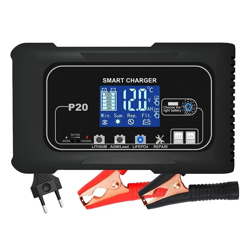 20A Lead-Acid PB AGM LiFePO4 Battery Charger