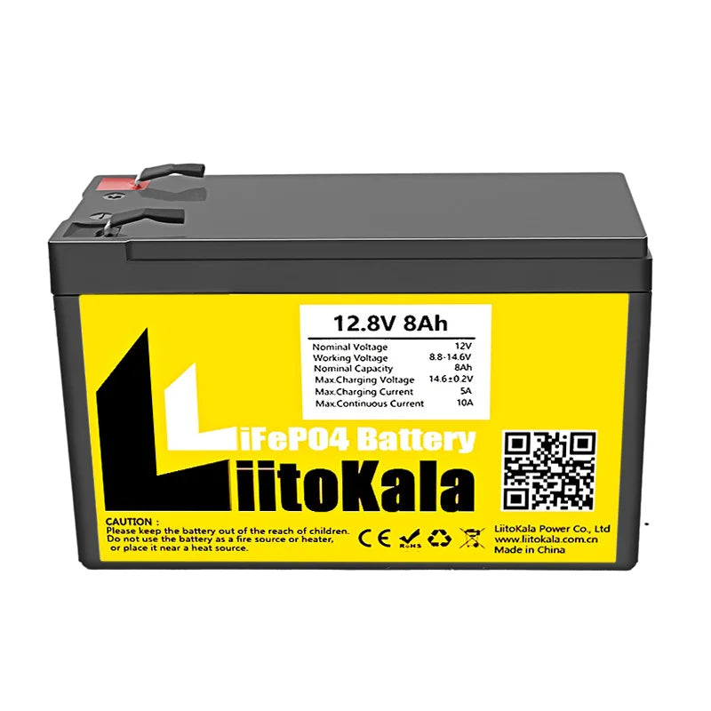 12V 8Ah Lifepo4 Deep Cycle Rechargeable Battery