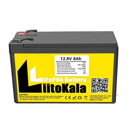 12V 8Ah Lifepo4 Deep Cycle Rechargeable Battery