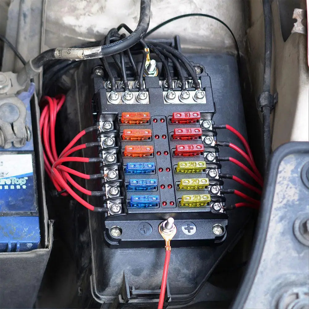 12V 36V Car Boat Fuse Box