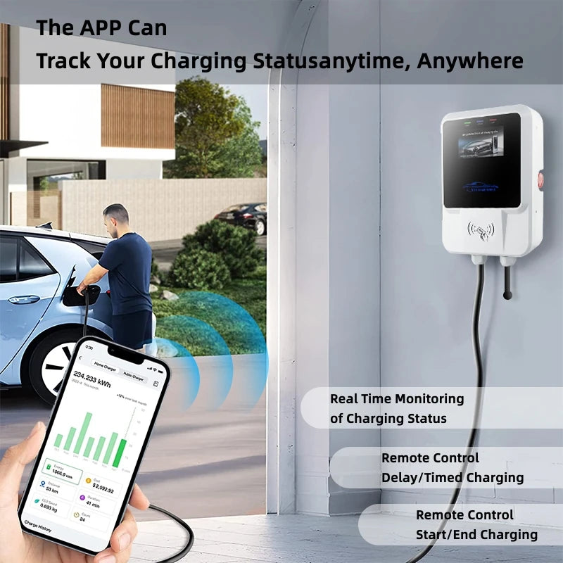 32A 7/11/22KW Electric Vehicle Car Charger