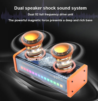 K07 Transparent Wireless Bluetooth Dual Speaker