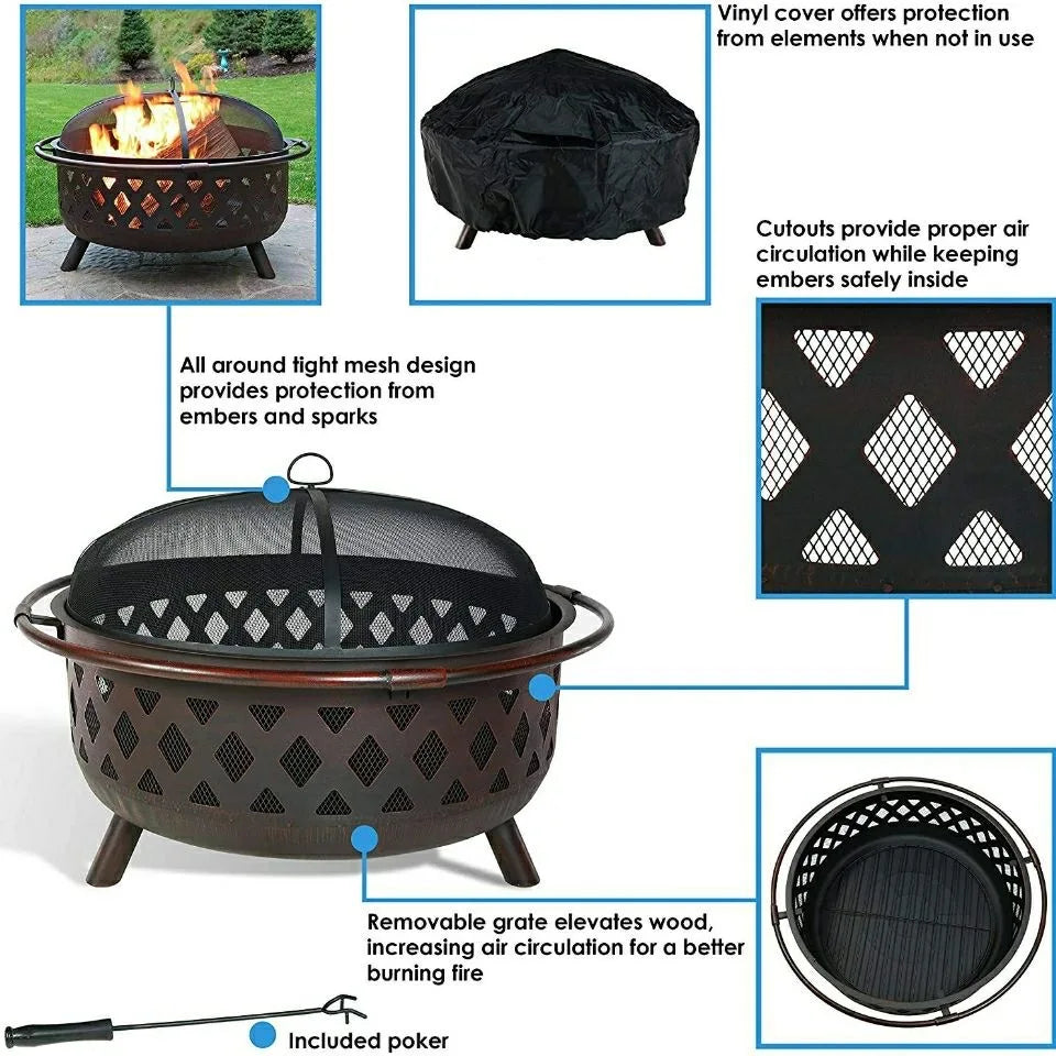 Outdoor Wood Burning Fire Pits