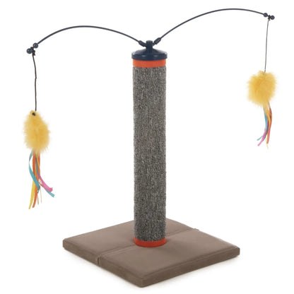 Cat Scratching Post with Interactive Spinning Wand Toys