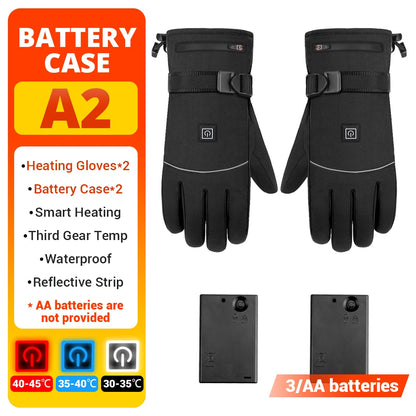 Heated Winter Gloves USB Rechargeable