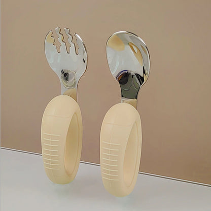 Baby stainless steel fork spoons