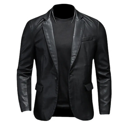 Men Slim Fit Leather Motorcycle Jackets