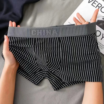 Men's Cotton Striped Boxer Shorts