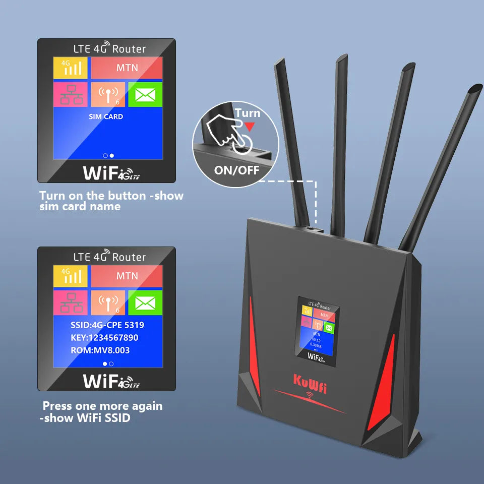 4G LTE 150Mbps Wireless Wifi Router