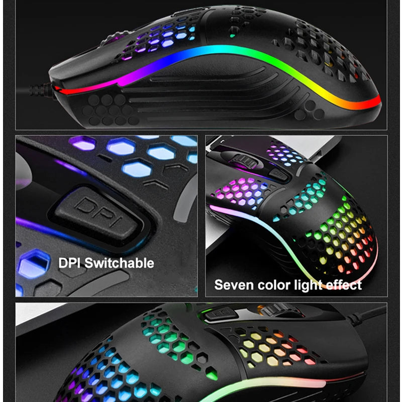 7 breathing LED Back Light Optical Mouse