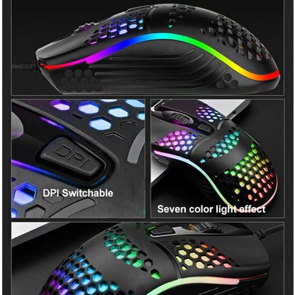 7 breathing LED Back Light Optical Mouse