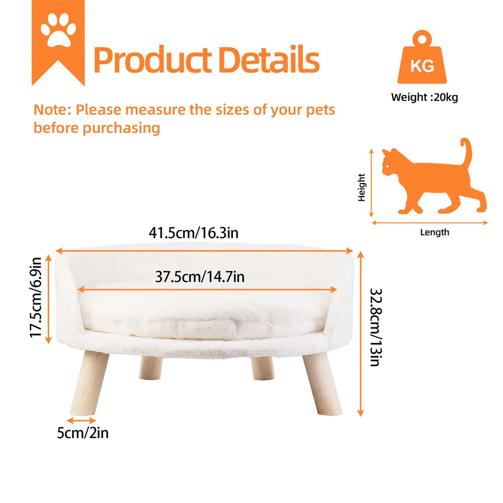 Ultra Soft Elevated Dog Sofa Bed