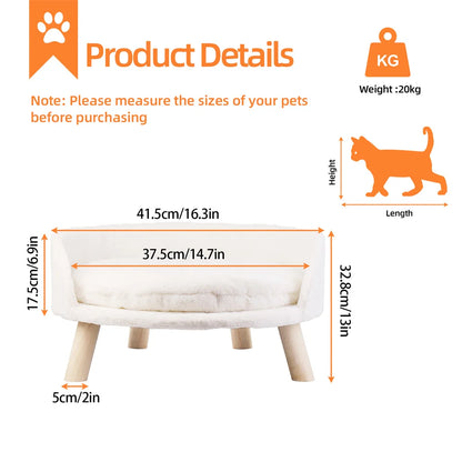 Ultra Soft Elevated Dog Sofa Bed