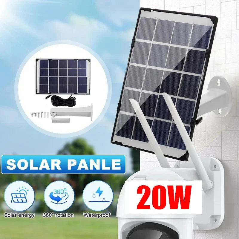 20W Mini Solar Panel Waterproof for IP Security Camera