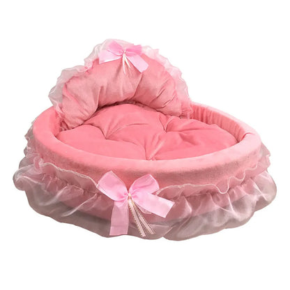 Dog Hanpanda Fantasy Bow Lace Bed