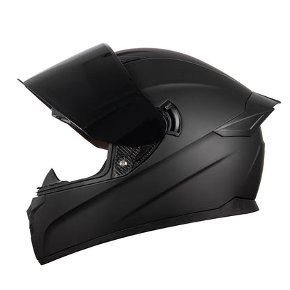 Full Face Motorcycle Helmet - Dual Lens DOT Certified All-Season Helmet