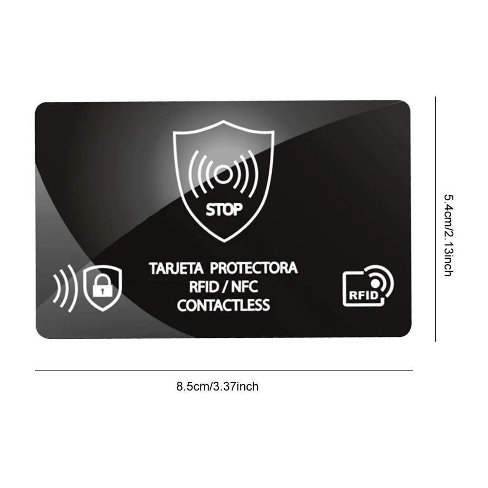 5Pcs RFID Blocking Card One Card Protects Entire Wallet RFID Card Blocker Portable Credit Card Protector for Men & Women