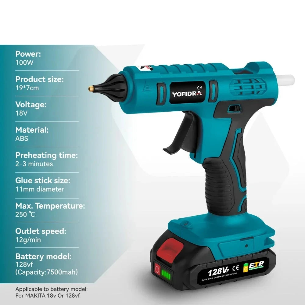 18V Battery Cordless Electric Glue Gun