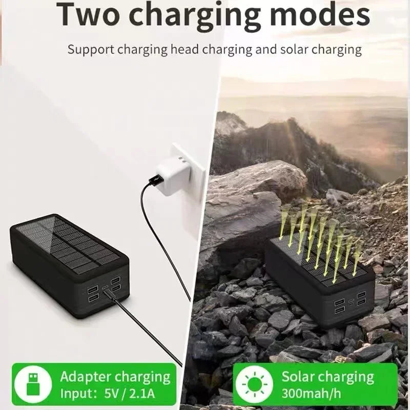 200000mAh Solar Charging Wireless Power Bank