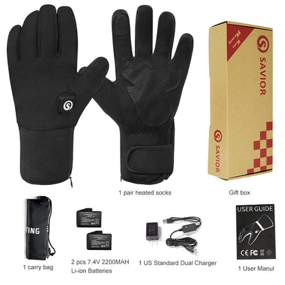 Heated Winter Gloves with Battery