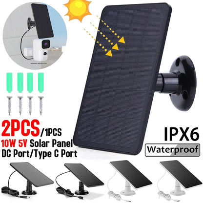 10W 5V Solar Panel for  Security Camera