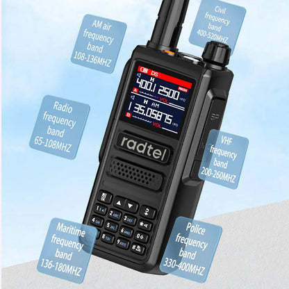 RT-470 6 Bands Amateur Ham Two Way Walkie Talkie