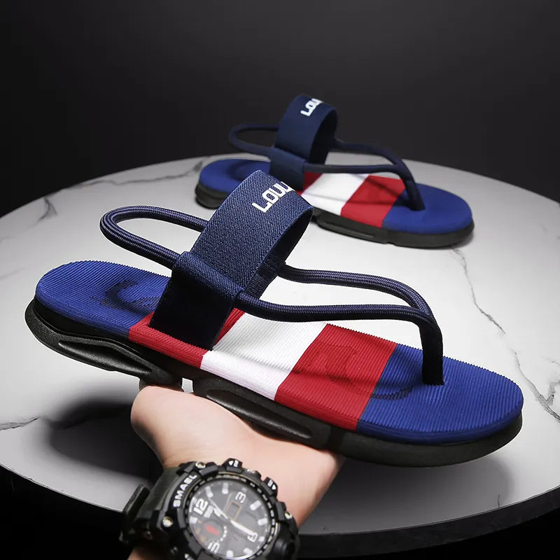 man summer ankle wrap shoes