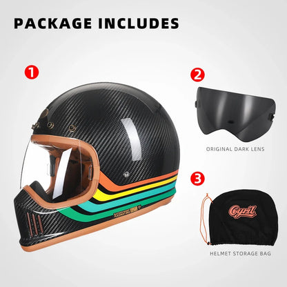 Carbon Fiber Motorcycle Helmet