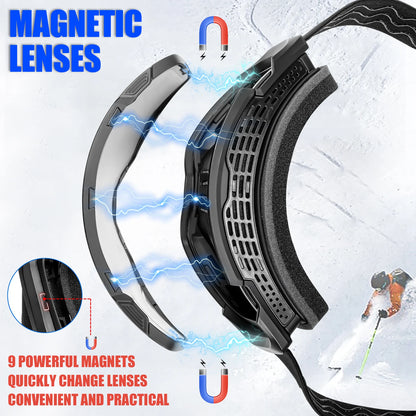 Double Magnet Ski Goggles