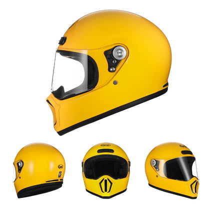 Retro Full Face Motorcycle Helmet