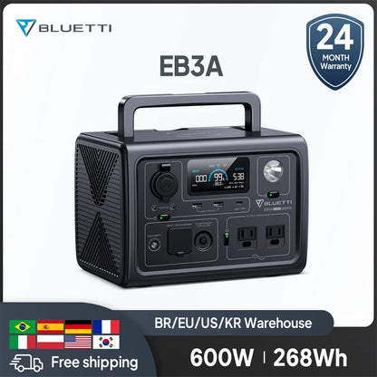 EB3A 600W 268Wh UPS Portable Power Station