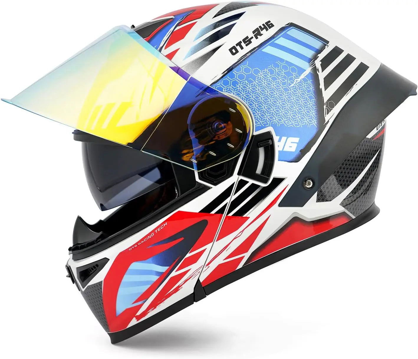 Modular LED Full Face Motorcycle Helmet