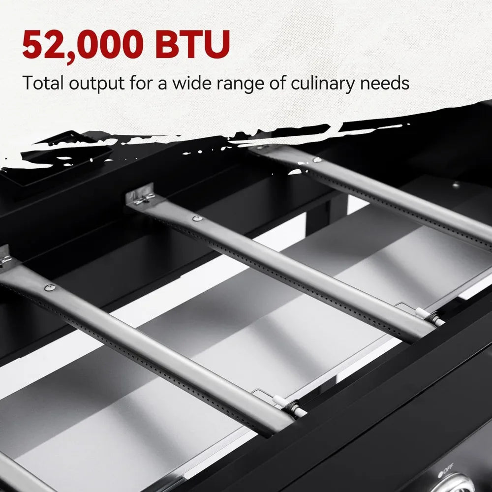 35-Inch Flat Top Griddle with Polyester Oxford Cover