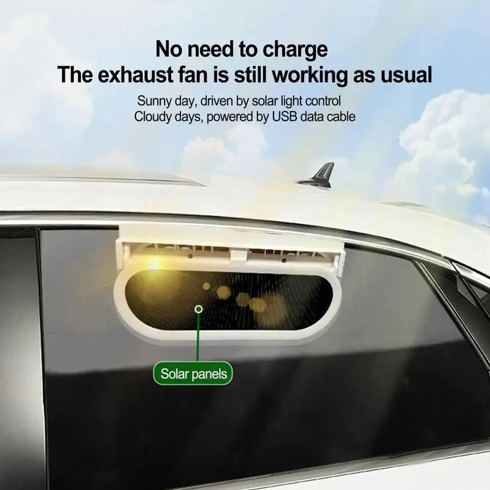Solar Car Vent Fan