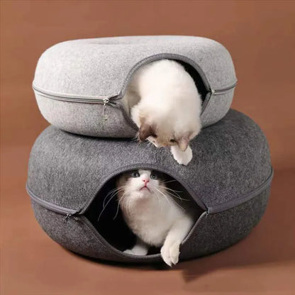 Pet Cat House Tunnel Bed