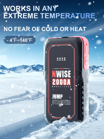 Car Jump Starter 2000A Car Battery Starter
