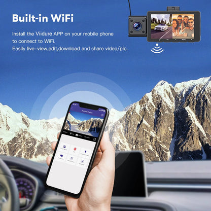 2K+1080P Dual Channel With GPS Dash Cam