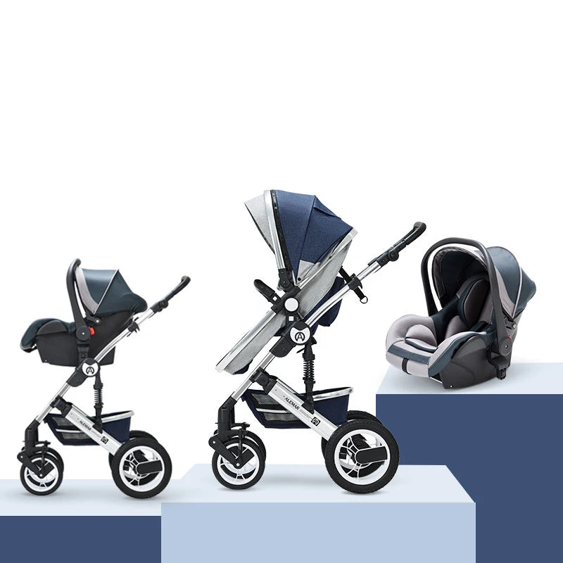 3 in 1 High Landscape Car stroller