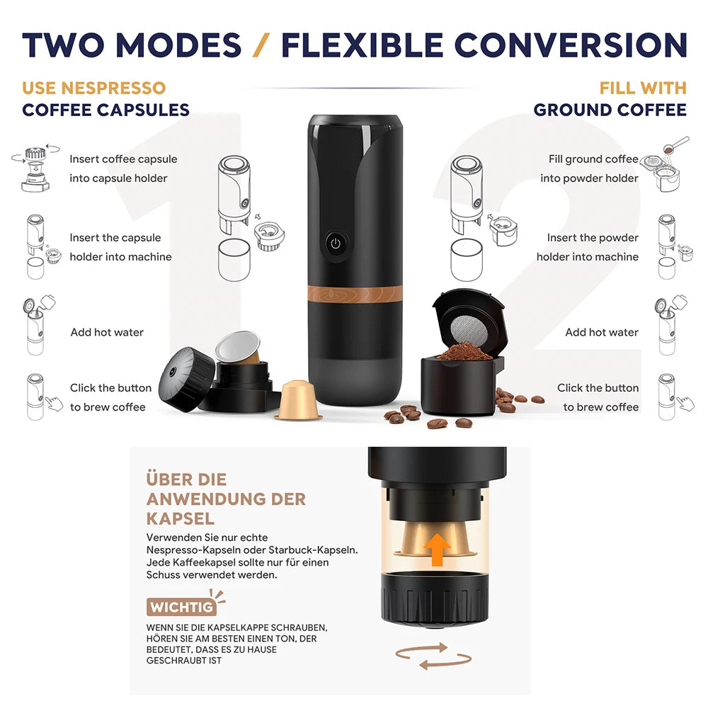 Portable Espresso Coffee Machine