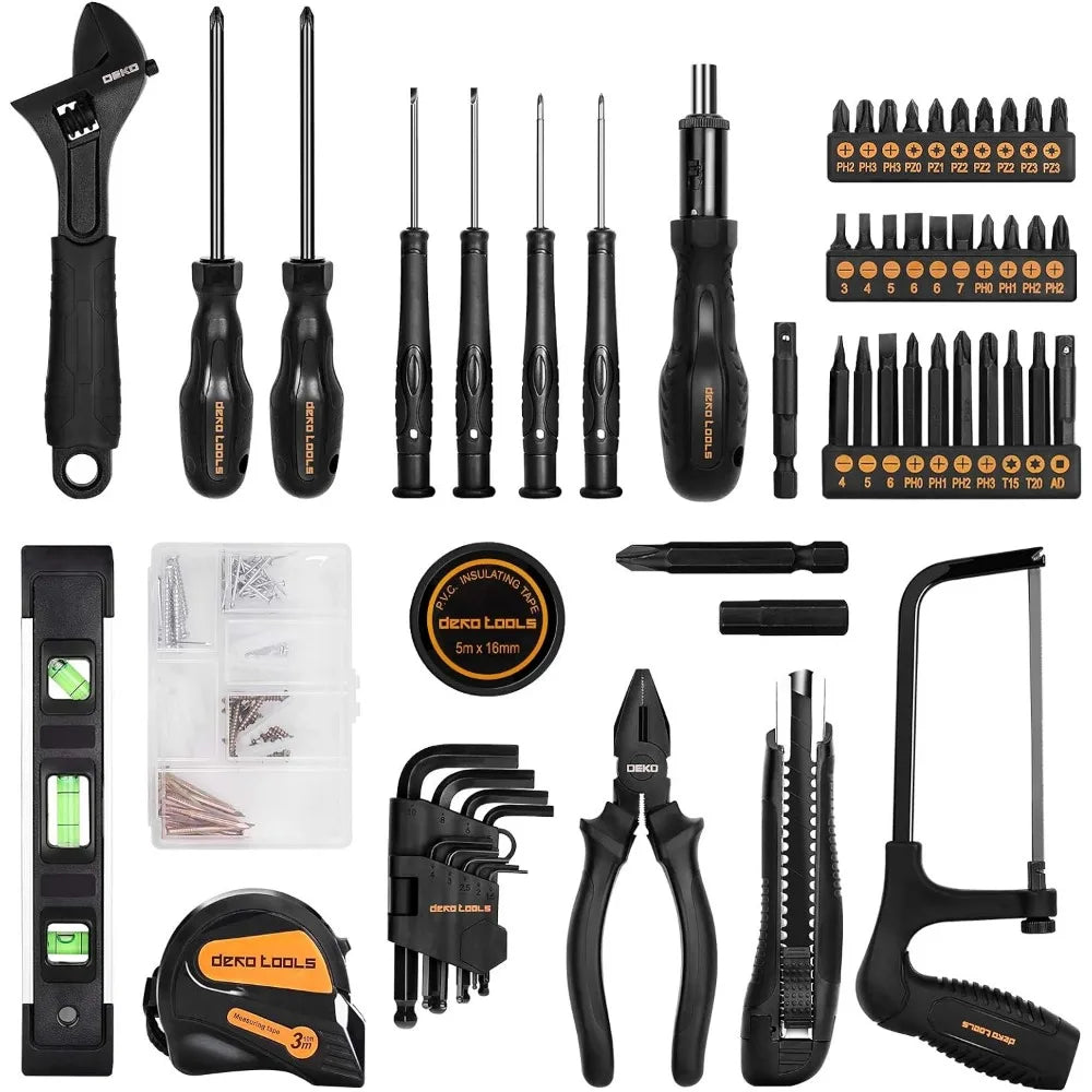 218-Piece General Household Hand Tool kit